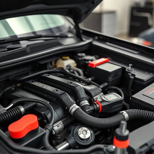 Engine diagnostic being performed at Apex Auto Group