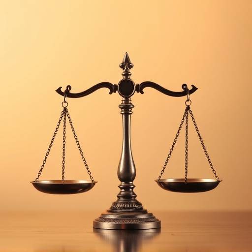 Scales of justice representing legal disclaimers
